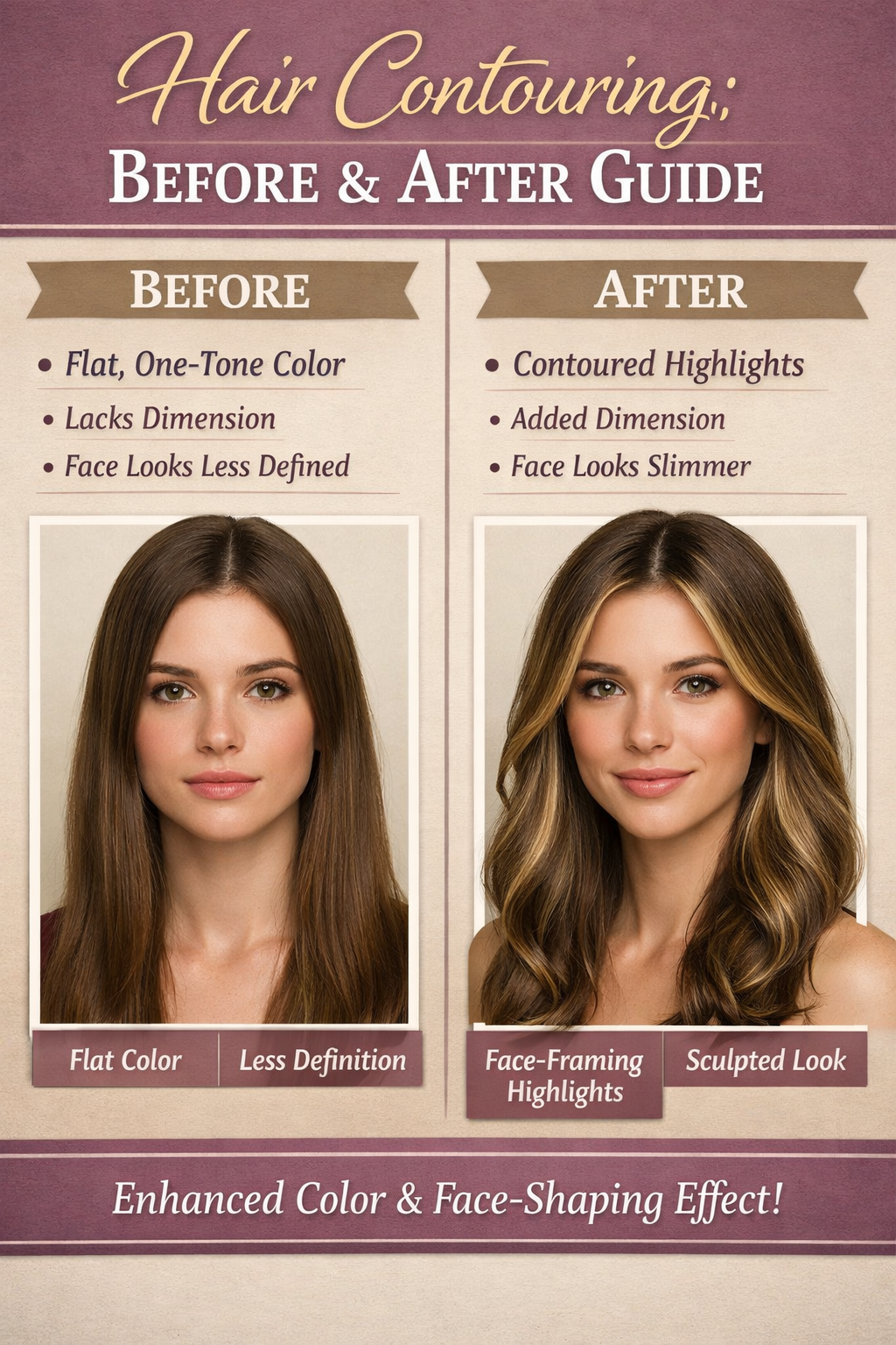 Hair Contouring : Before &amp; After Guide for a Sculpted, Flawless Look