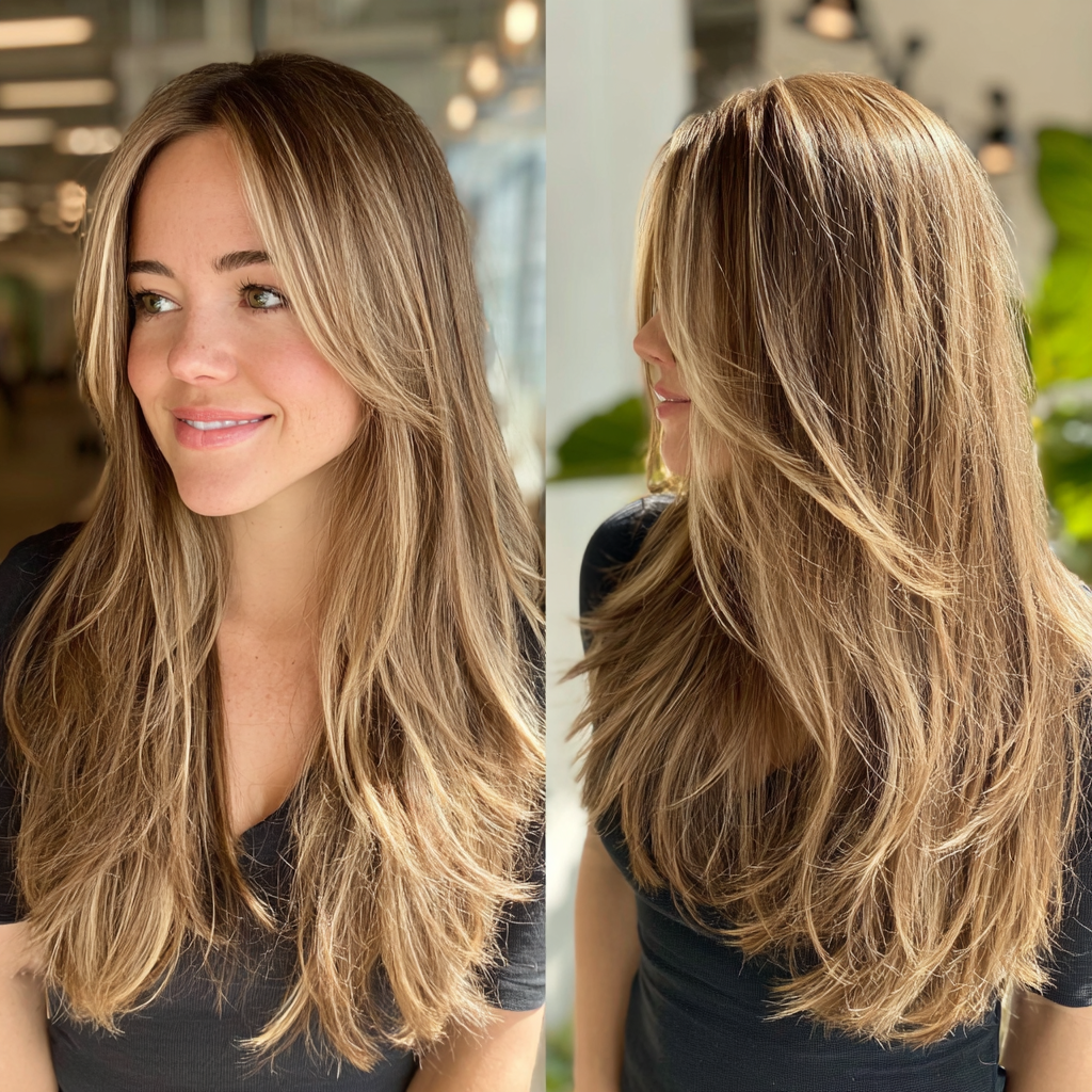 brown hair with highlights: Real shine in just 30 days
