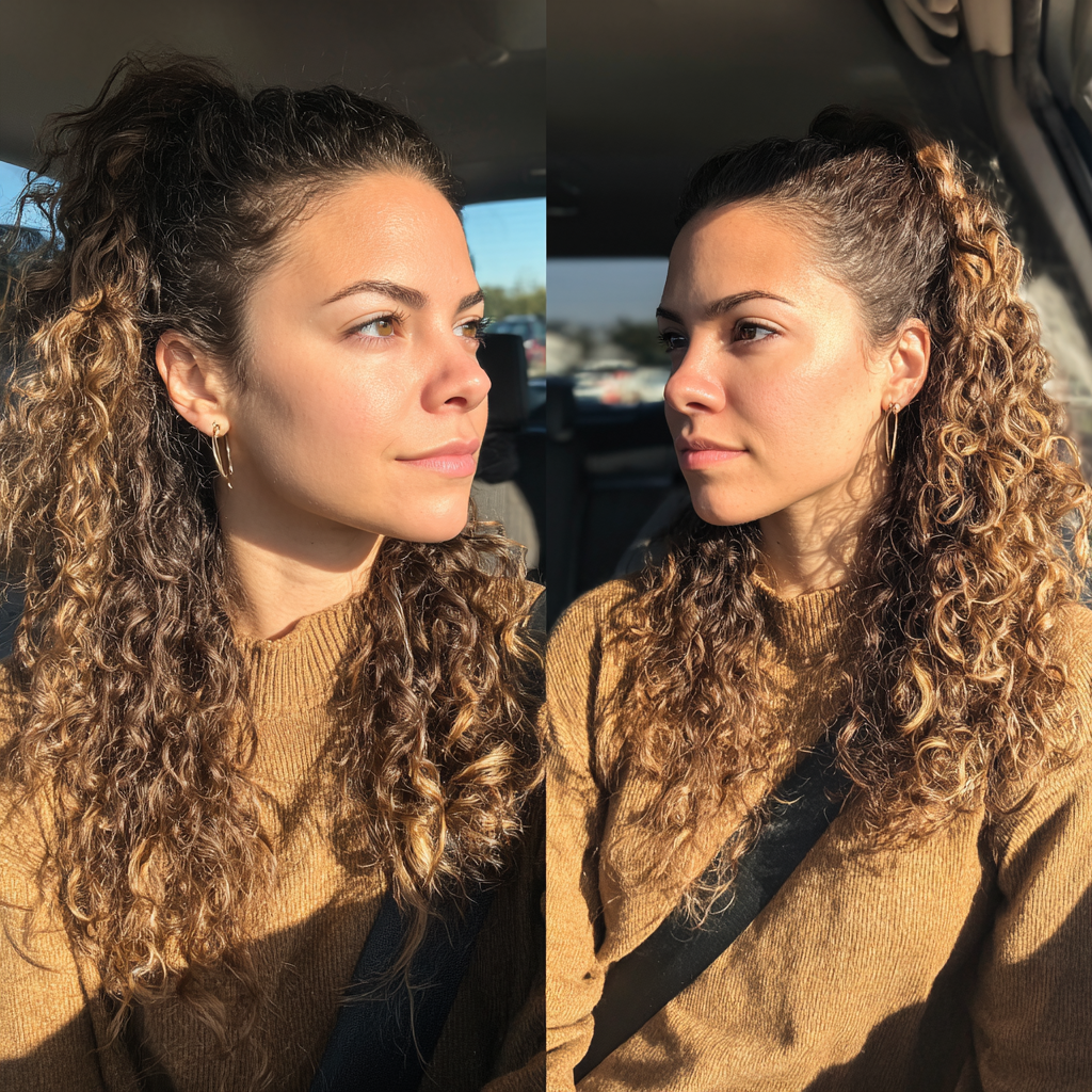 curly half up half down weave: Foolproof Style in 30 Days