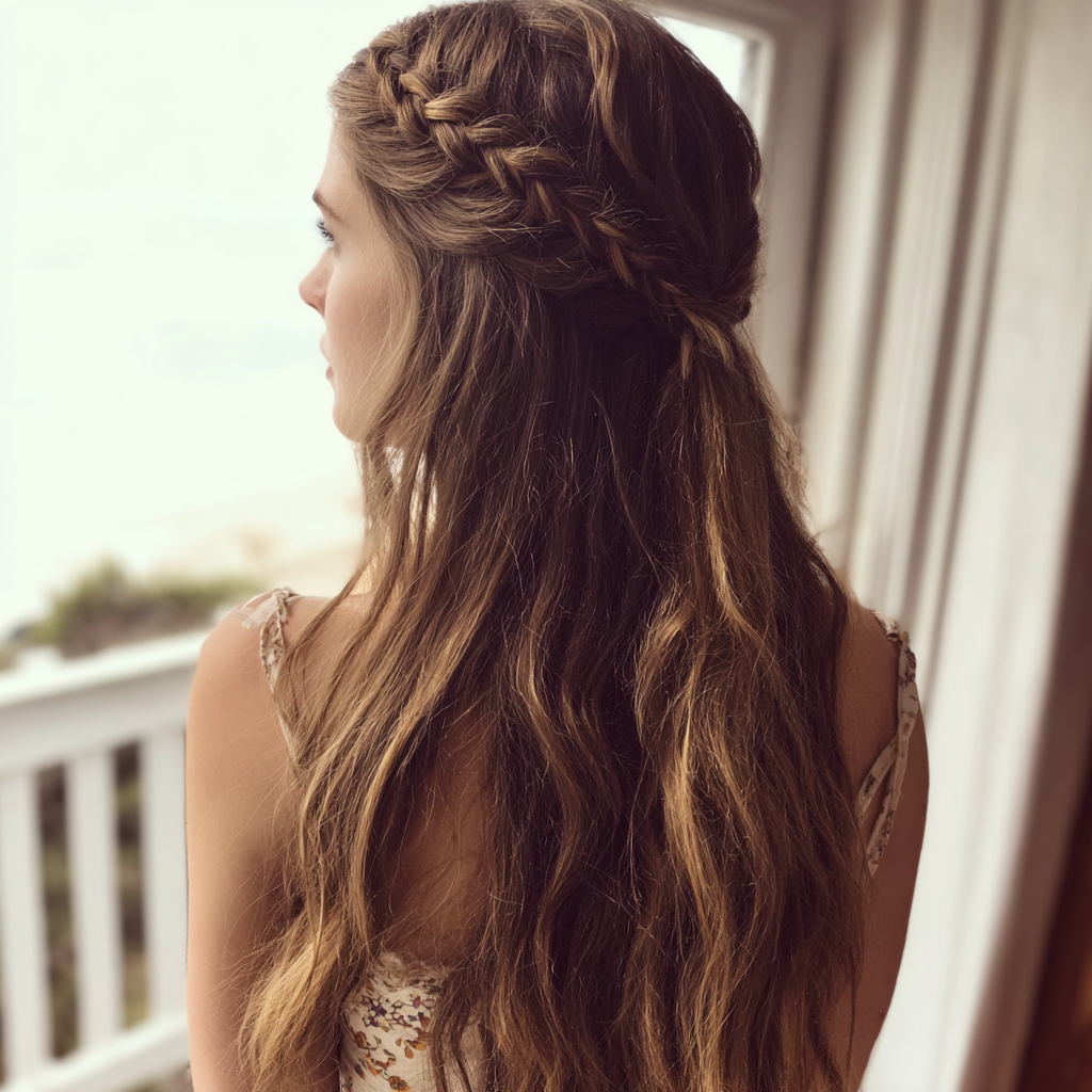 half up half down braid: Real styles in under 10 minutes