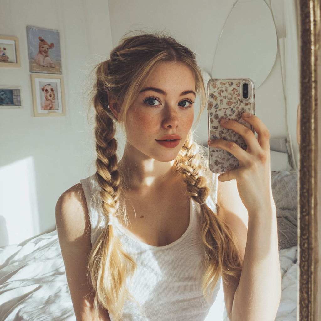 half up half down pigtails: Foolproof style in 10 minutes