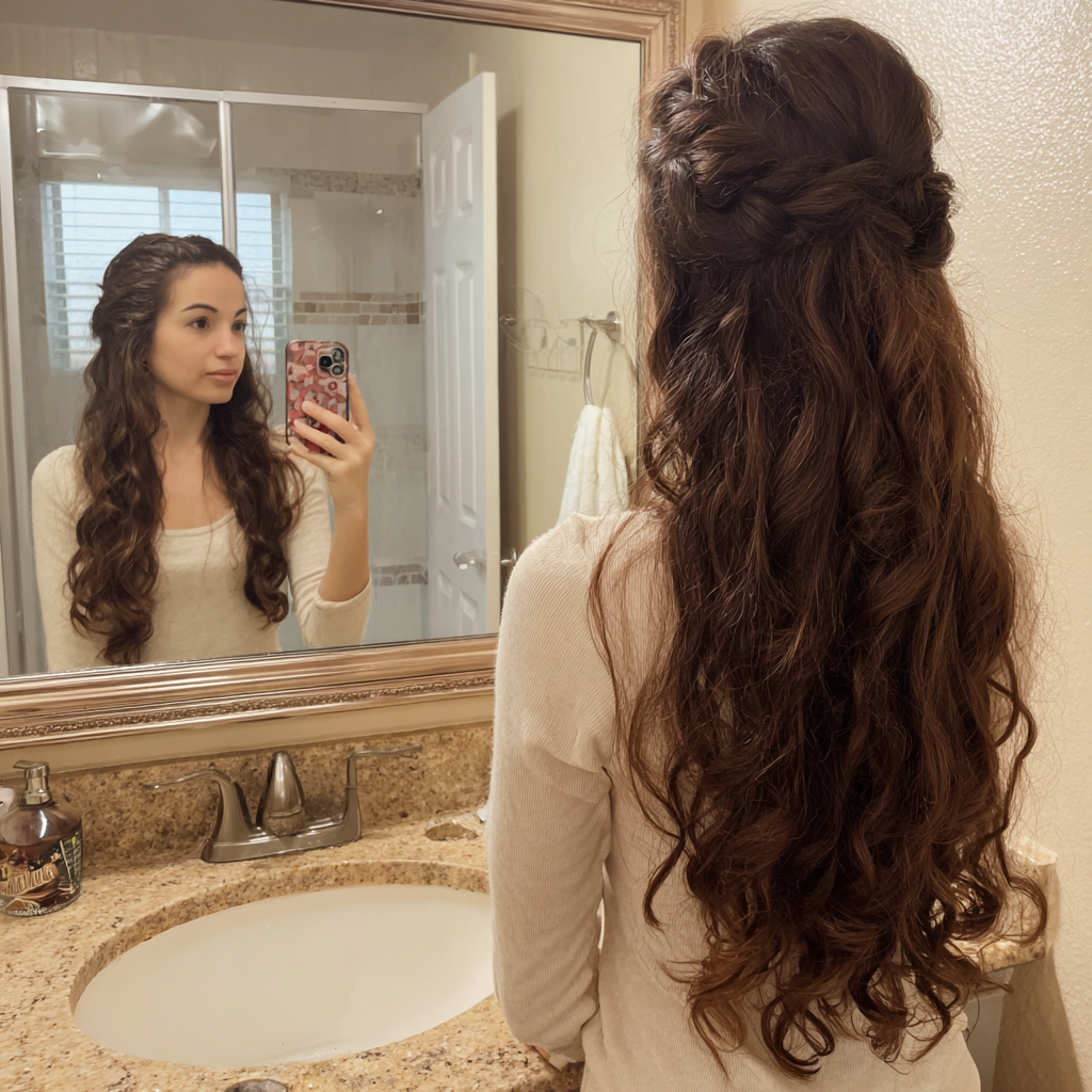 half up half down quick weave: True 30-Day Perfect Hair?