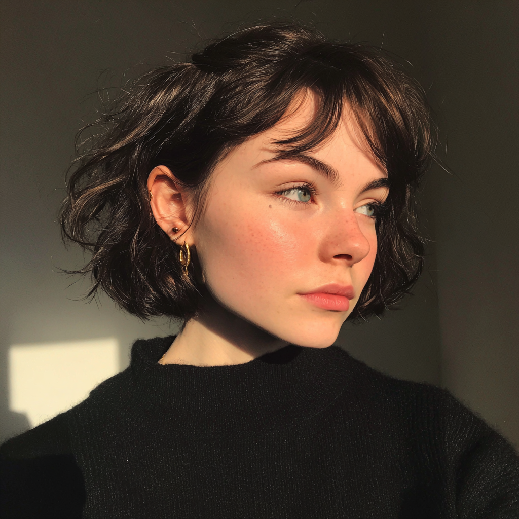 half up half down short hair: Real styles in 30 days