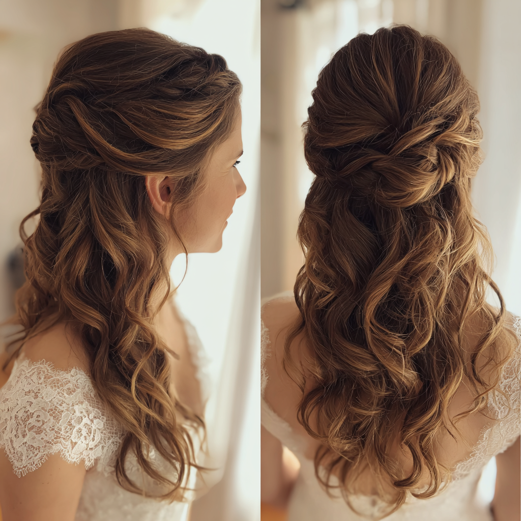 wedding hairstyles half up half down: Perfect in 30 Days